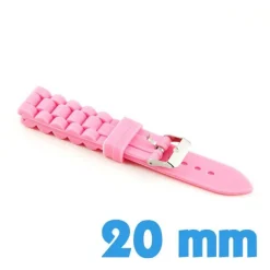 Bracelet en silicone rose clair