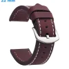 Bracelet Faux cuir Ardillon de montre Brun 22 mm