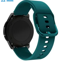 Bracelet fermoir Ardillon Vert 22 mm Silicone montre