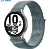 Bracelet fermoir Velcro 22 mm Nylon Bleu pour montre