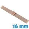 Bracelet mailles milanaises montre or rose Acier Inoxydable 1.6 cm