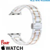 Bracelet 42mm Blanc montre pour Apple Watch Ceramique