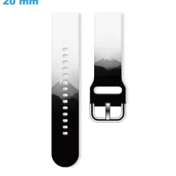 Bracelet montre 20 mm Caoutchouc Motif