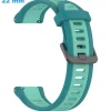 Bracelet montre 22 mm Caoutchouc Ardillon Vert