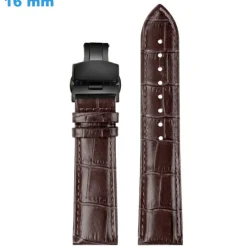 Bracelet montre 16 mm Cuir véritable Brun