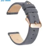Bracelet montre 20 mm Cuir véritable Gris Ardillon