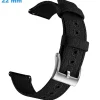 Bracelet montre 22 mm Tissu fermoir Ardillon Noir