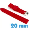 Bracelet montre Rouge Silicone  20 mm pas cher