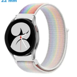Bracelet Multicolore 22 mm Nylon pour montre boucle Velcro