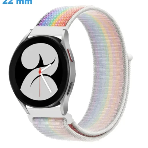 Bracelet Multicolore 22 mm Nylon pour montre boucle Velcro