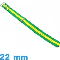 Bracelet N.A.T.O 22 mm de montre tissu Bresil