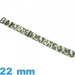 Bracelet Nato 22 mm pour montre Camo Textile Vert clair