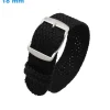 Bracelet Noir 18 mm Nylon de montre