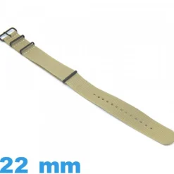 Bracelet Nylon 22 mm N.A.T.O Kaki de montre