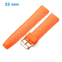 Bracelet Orange 22 mm Silicone montre