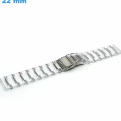 Bracelet Plastique fermoir Déployant montre Transparent 22 mm