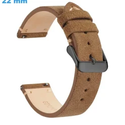 Bracelet pour montre 22 mm Cuir véritable Ardillon Café
