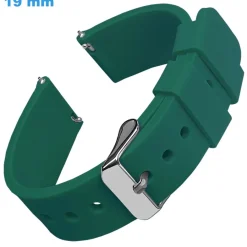 Bracelet pour montre 19 mm Silicone Vert