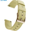 Bracelet pour montre 20 mm Tissu Beige Ardillon