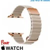 Bracelet pour montre Apple Watch Beige Cuir Micro Fibre 38 mm