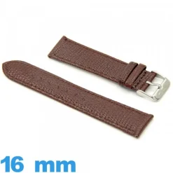 Bracelet pour montre cuir Lézard Plat 16mm