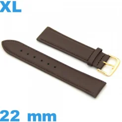 Bracelet pour montre XL Cuir véritable de veau lisse  22 mm