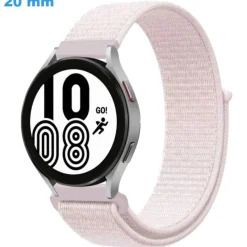 Bracelet Rose 20 mm Nylon pour montre Velcro