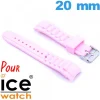 Bracelet Silicone 20 mm Rose montre Ice Watch