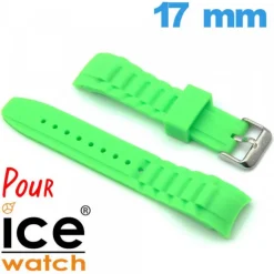Bracelet Silicone 17 mm Vert de montre pour Ice Watch