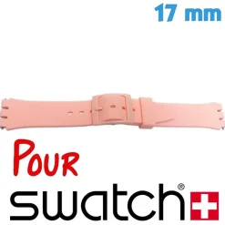 Bracelet Swatch 17 mm Silicone Orange pour montre
