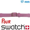 Bracelet Swatch Violet 17 mm Caoutchouc montre