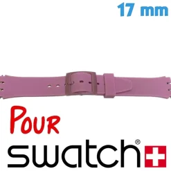 Bracelet Swatch Violet 17 mm Caoutchouc montre
