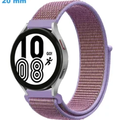 Bracelet Velcro 20 mm Nylon Rose pour montre