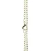 Chainette de montre pendentif argenté maillons fins 78 cm