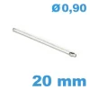 Clavette fendue 20 mm pour bracelet de montre diamètre 0.9 mm
