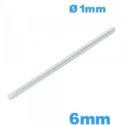 Clavette moletée pour bracelet montre  large de 6mm