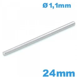 Clavette taille 24mm droite de bracelet pour montre à maillon