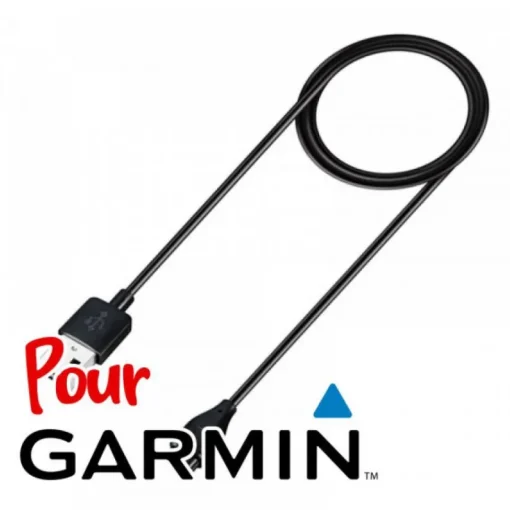 Cordon USB  pour montre connectée Garmin (Vivoactive 3 Fenix 6/6 Pro/6 Saphir, Approach X10, Vivoactive 4, ...)