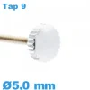 Couronne de montre / 5,0mm - argenté TAP 9
