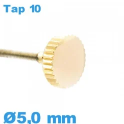 Couronne de montre / 5,0mm - Doré TAP 10