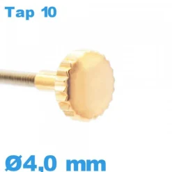 Couronne de montre TAP 10 tube long / 4,0 mm - Cuivre