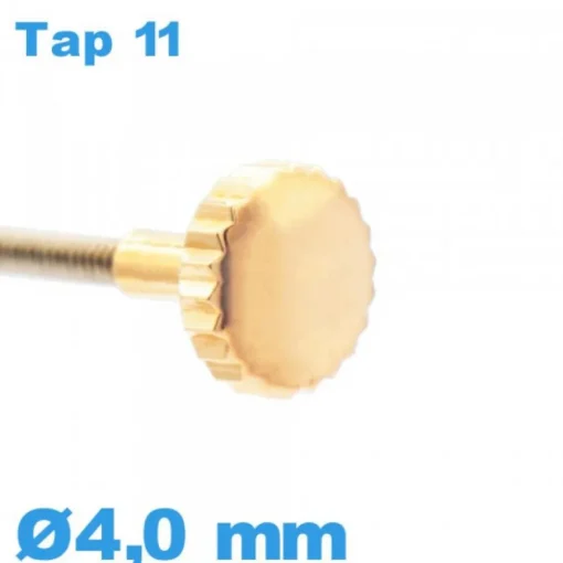 Couronne de montre tube long TAP 11 - Cuivre / 4,0mm