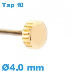 Couronne de Remontoir de Montre TAP 10 - Or rose / 4,0 mm