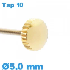 Couronne de Remontoir de Montre / 5,0mm - Doré TAP 10