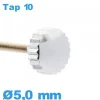 Couronne de Remontoir de Montre tube long / 5,0 mm - argenté TAP 10