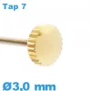 Couronne de Remontoir de Montre - Doré / 3,0 mm TAP 7