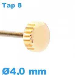 Couronne de Remontoir Montre TAP 8 / 4,0 mm - Or rose
