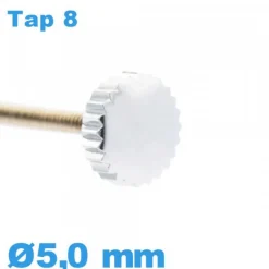 Couronne de Remontoir Montre - argenté / 5,0mm TAP 8