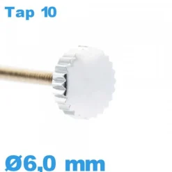Couronne de Remontoir Montre TAP 10 / 6,0 mm - argenté