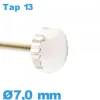 Couronne de Remontoir Montre / 7,0 mm - argenté TAP 13